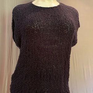 LOFT Short Sleeve Dolman Top Sweater; thick & warm